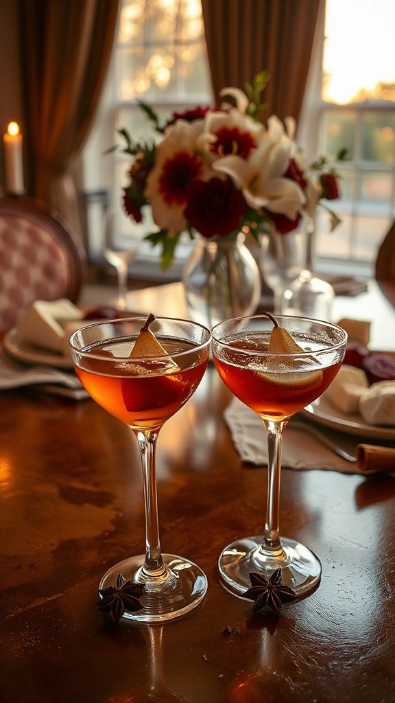 luxurious vanilla pear martini