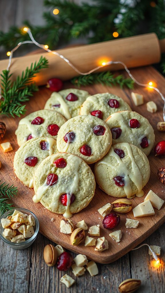 luxurious white chocolate cookies