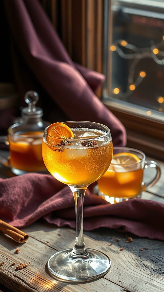 mace infused ginger beer cocktail