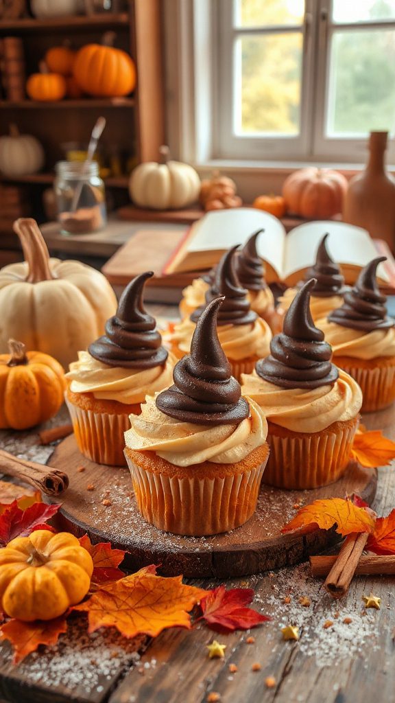 magical pumpkin spice cupcakes