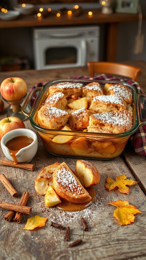 make ahead apple bread pudding