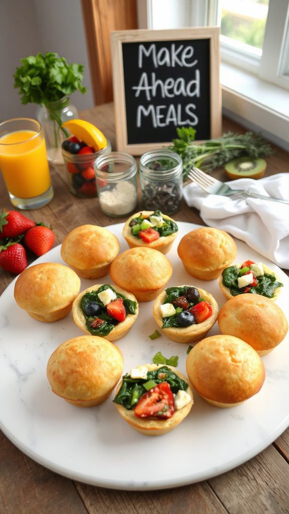 make ahead protein packed muffins