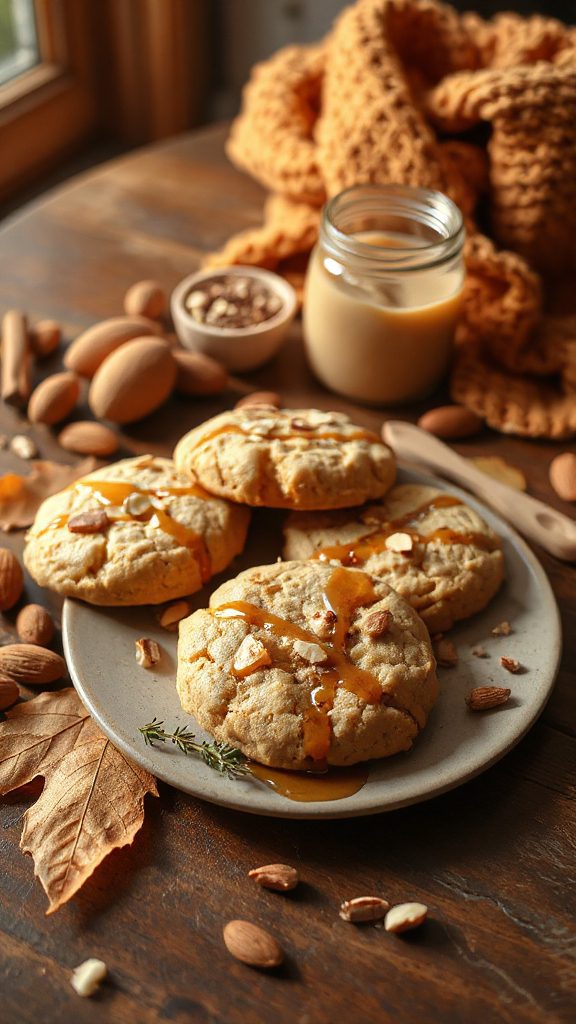 maple almond butter cookies