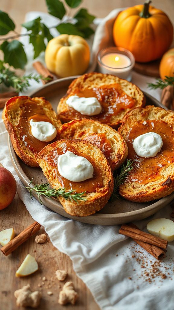 maple apple butter toast
