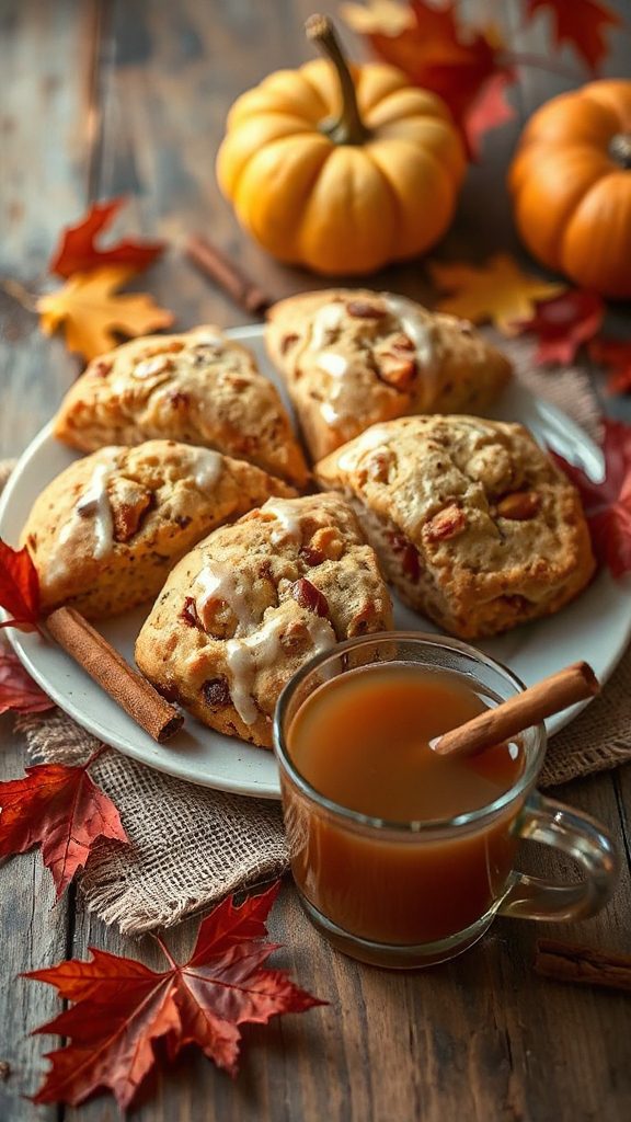 maple apple cinnamon scones