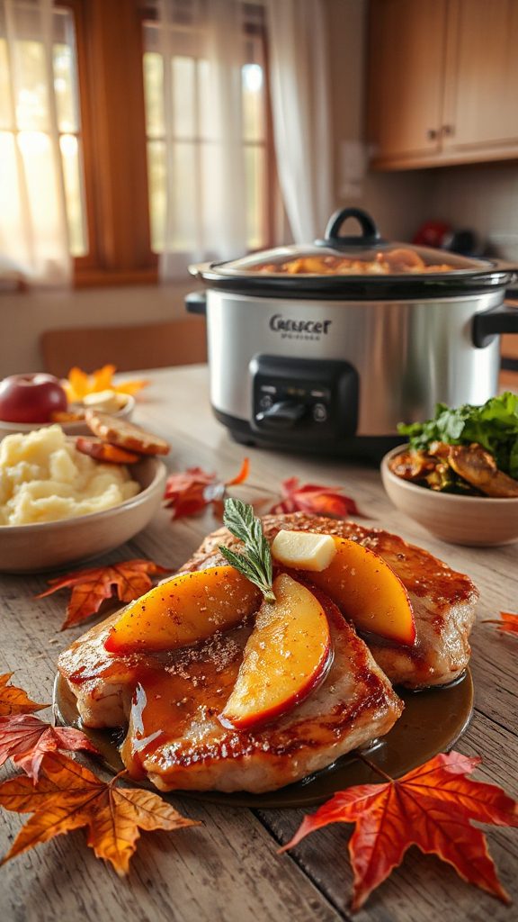 maple apple pork chops recipe