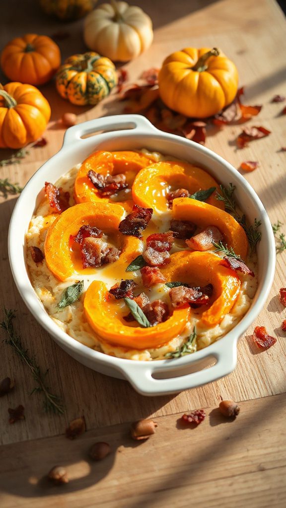 maple bacon butternut gratin maple bacon butternut gratin