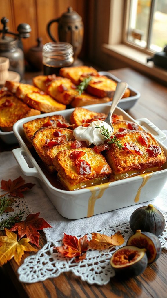 maple bacon french toast casserole