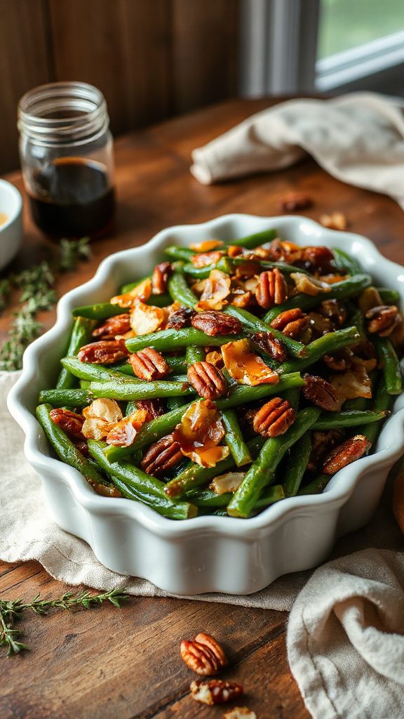 maple balsamic green bean casserole maple balsamic green bean casserole