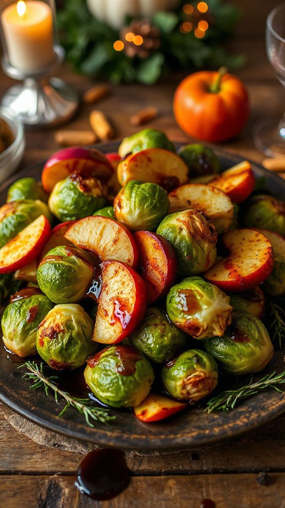 maple balsamic roasted brussels sprouts