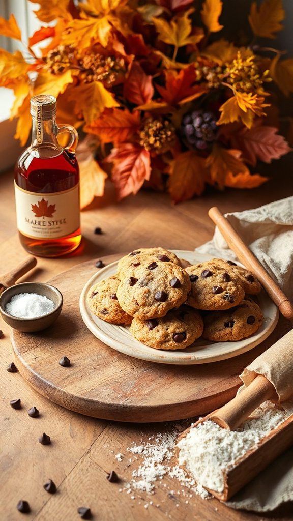 maple chocolate chip cookies