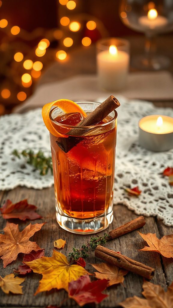 maple cinnamon sake cocktail