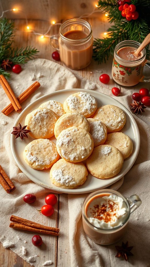 maple cinnamon shortbread cookies