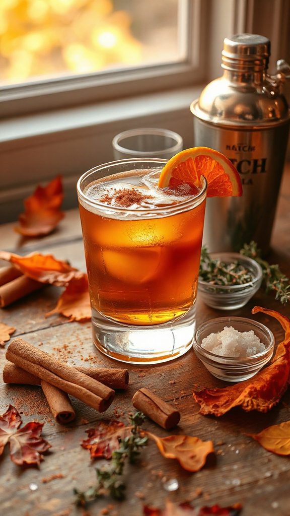 maple cinnamon tequila sour