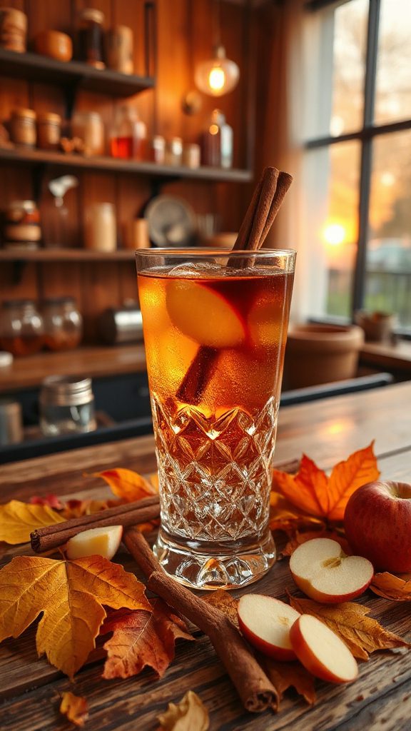 maple cinnamon whiskey cocktail