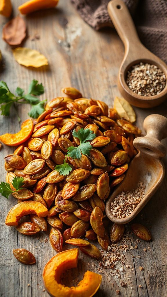 maple curry pumpkin seed snack maple curry pumpkin seed snack