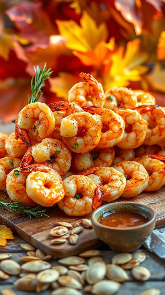 maple dijon shrimp skewers
