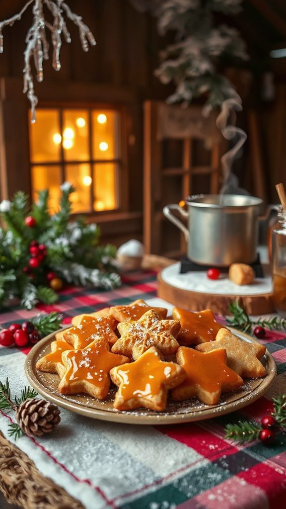maple flavored buttery shortbread cookies
