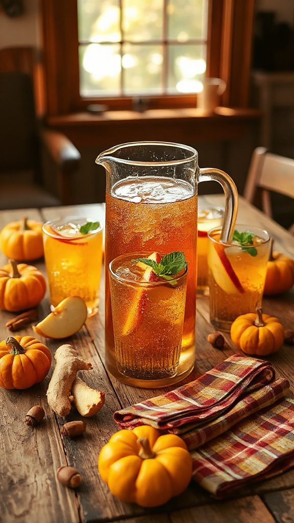 maple ginger ale mocktail