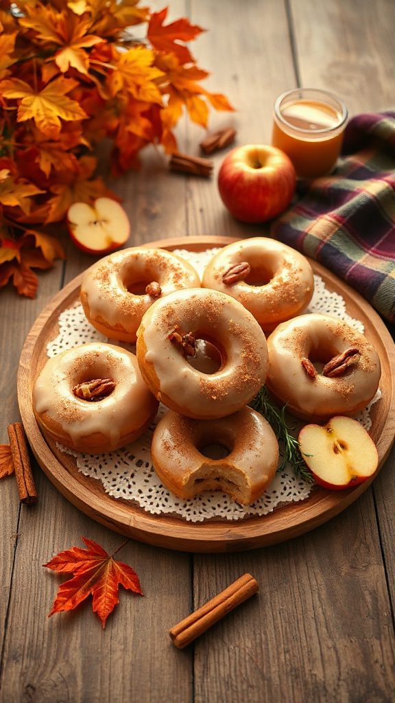 maple glazed apple cider donuts maple glazed apple cider donuts
