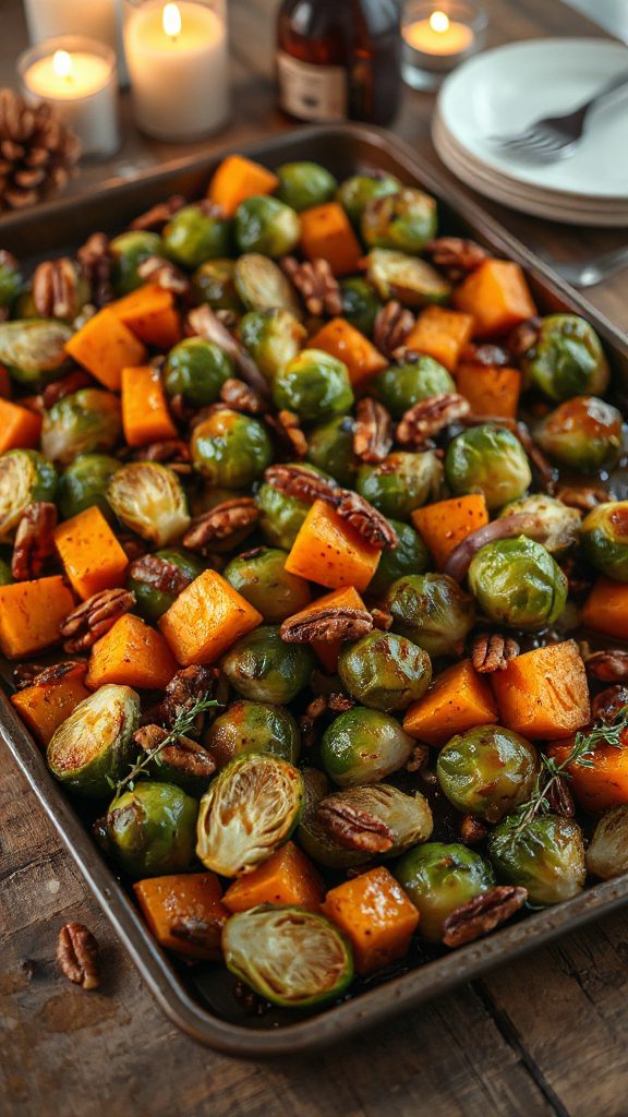 maple glazed brussel sprouts