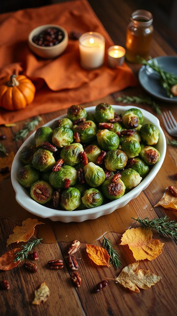 maple glazed brussels sprouts