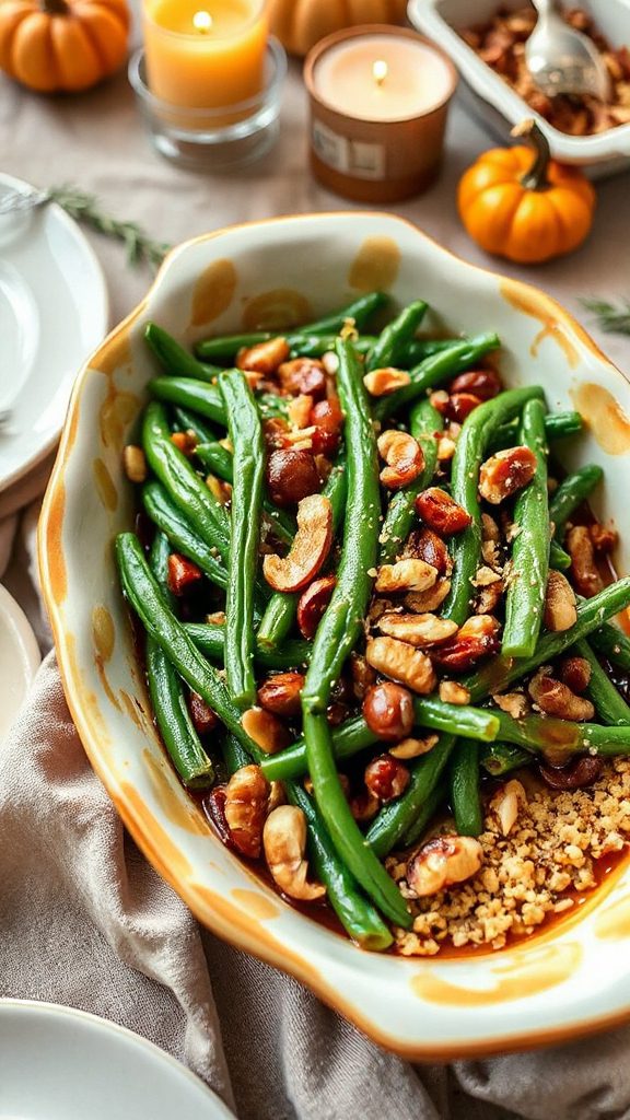 maple glazed green bean casserole maple glazed green bean casserole