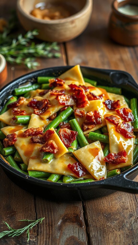 maple glazed green bean casserole maple glazed green bean casserole