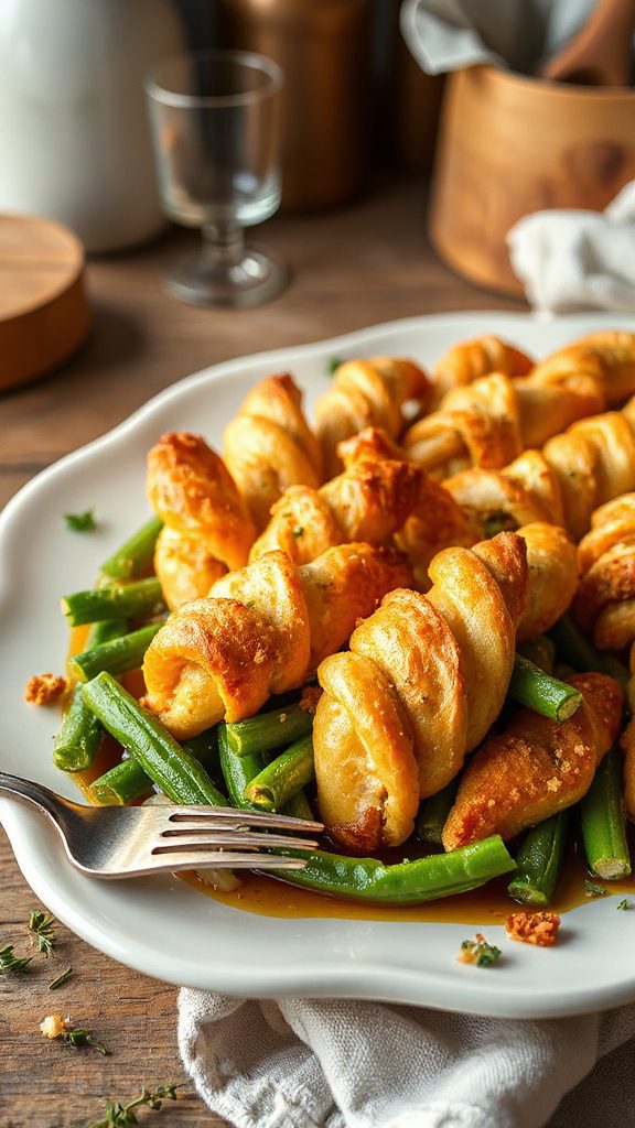maple glazed green bean side