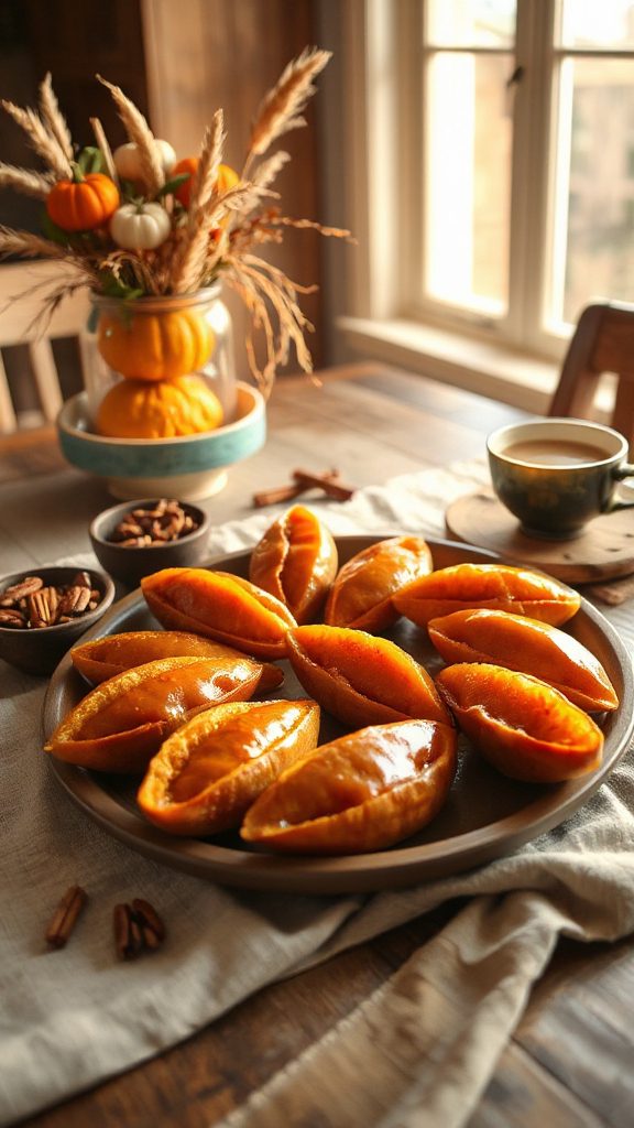 maple glazed pumpkin pastry maple glazed pumpkin pastry