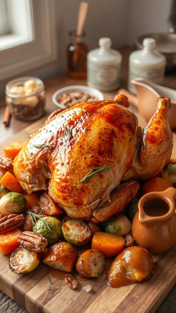 maple glazed roast chicken recipe