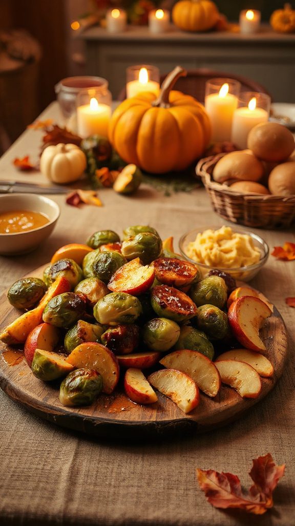 maple glazed sprouts with apples maple glazed sprouts with apples