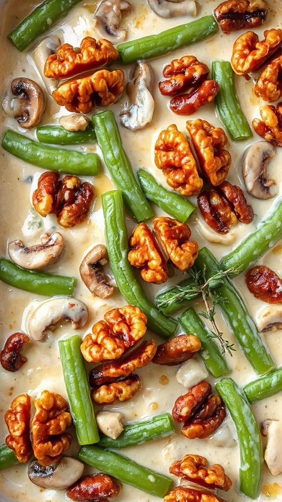 maple glazed walnut topping