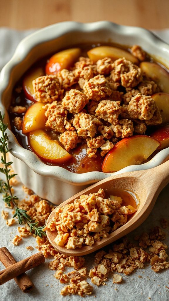 maple infused apple crisp recipe