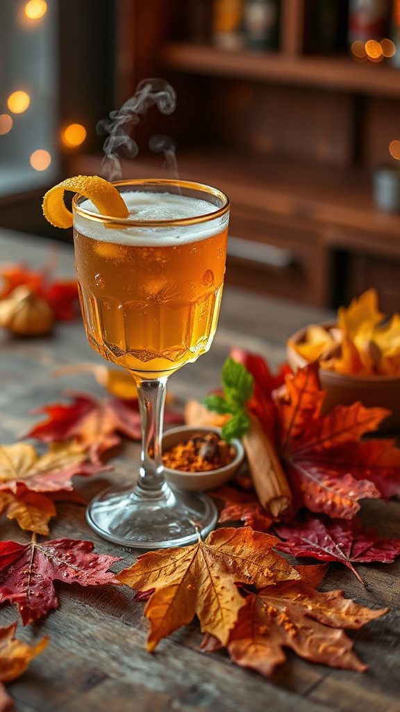 maple infused bourbon cocktail