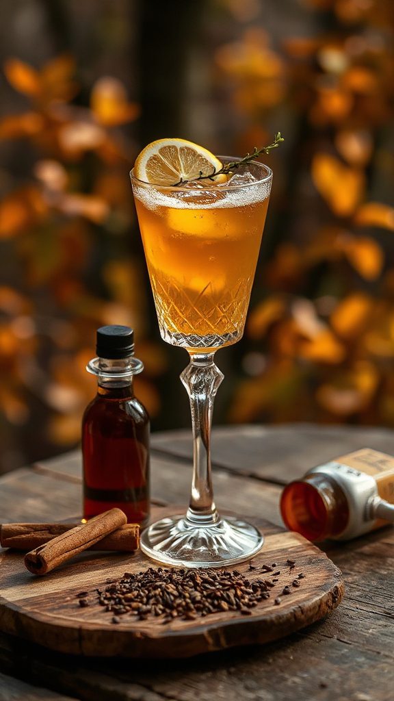 maple infused bourbon cocktail bliss