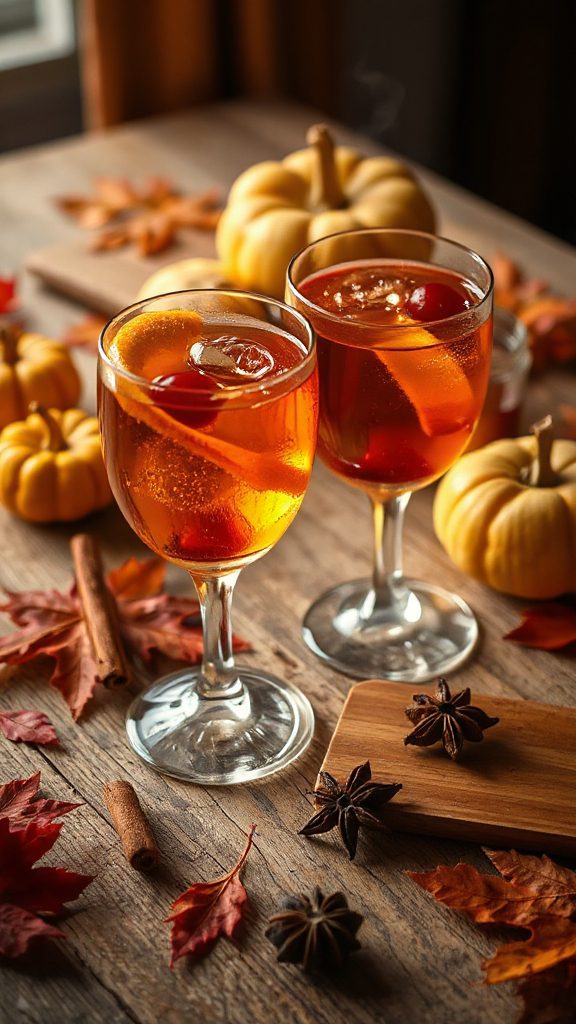 maple infused bourbon cocktail delight