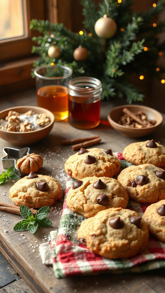 maple infused chocolate chip cookies