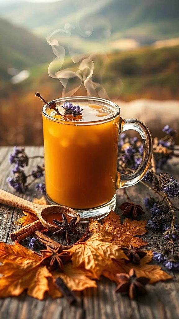 maple infused cider with heather