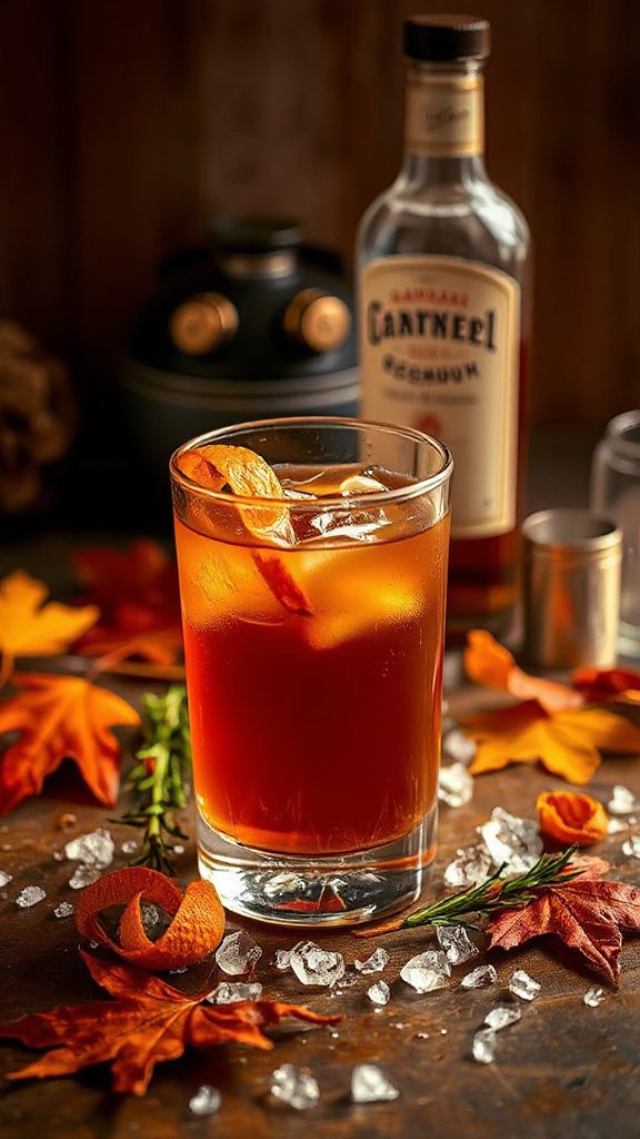 maple infused classic cocktail