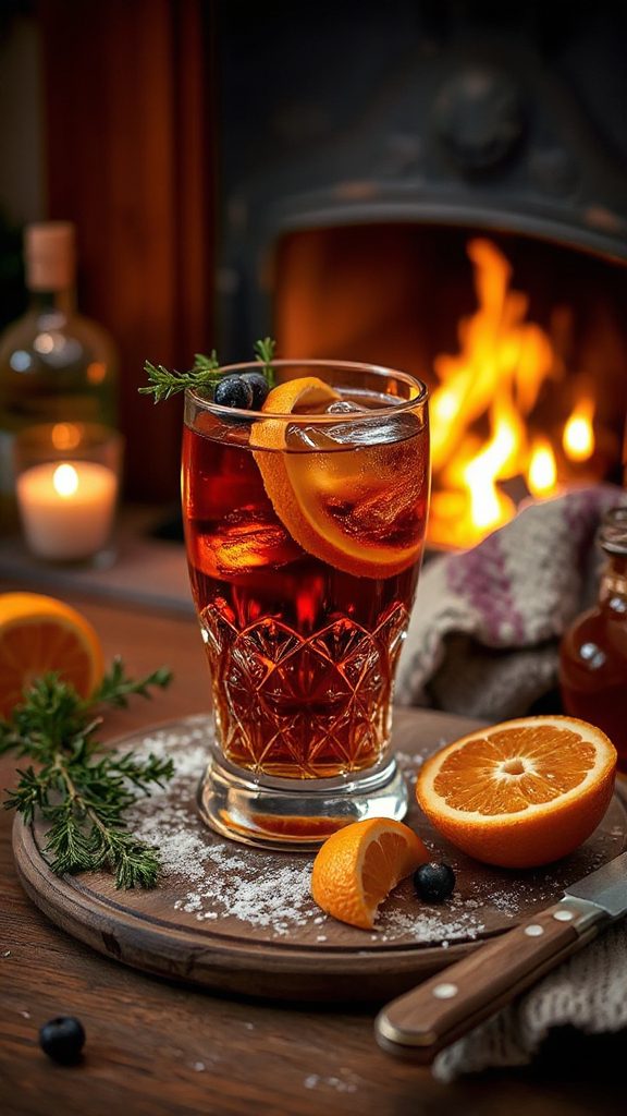 maple infused gin cocktail delight