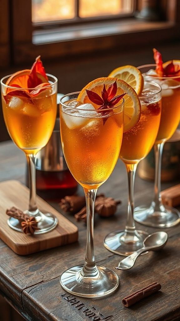 maple infused gin cocktail delight