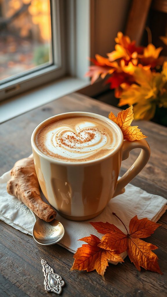 maple infused ginger espresso latte maple infused ginger espresso latte