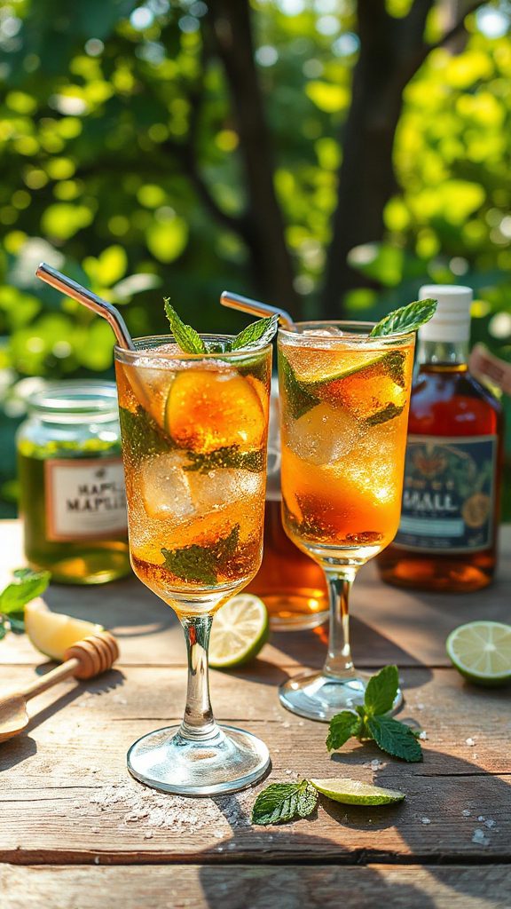 maple infused mojito cocktail recipe