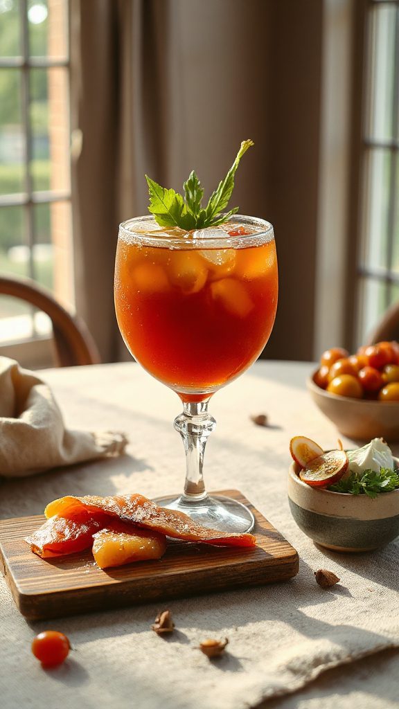 maple infused seaweed cocktail maple infused seaweed cocktail