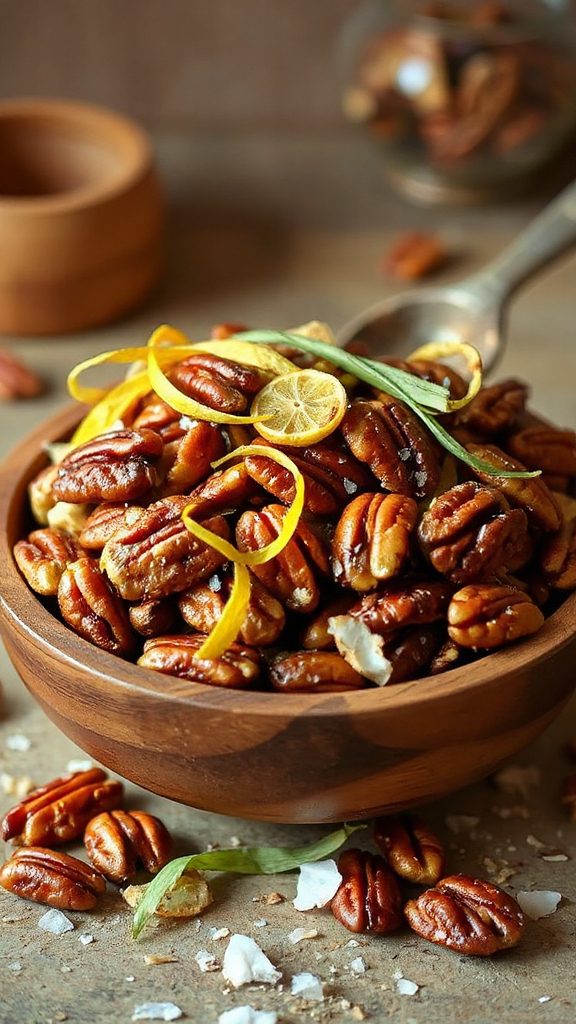 maple lemon grass pecan snack maple lemon grass pecan snack