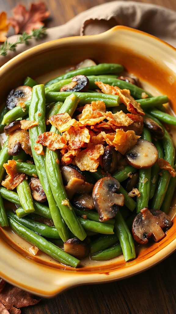 maple mustard green bean casserole maple mustard green bean casserole