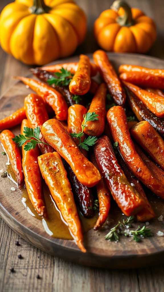 maple mustard roasted carrots recipe