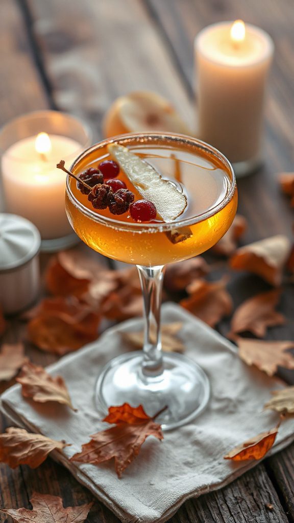 maple pear hawthorn cocktail