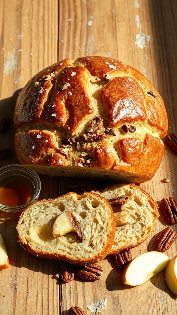 maple pecan apple bread
